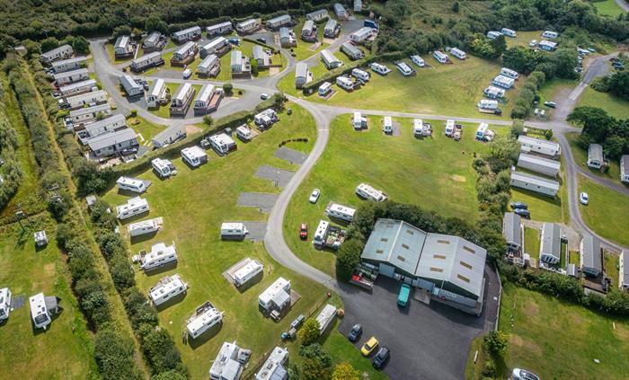Aerial view of Tyn Rhos